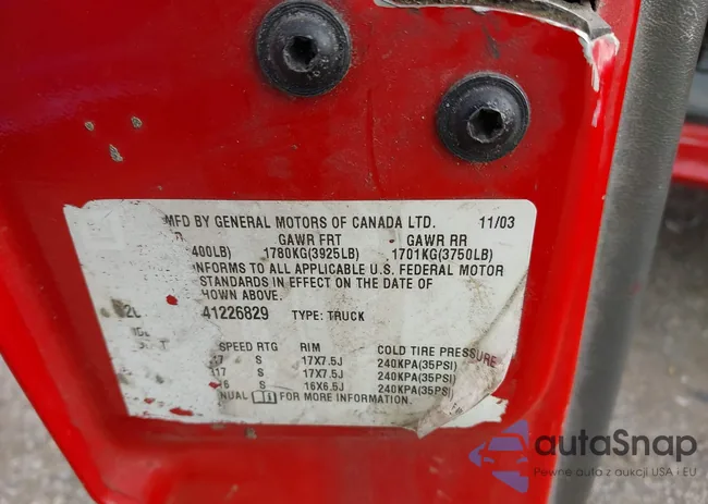 2GCEK19T441226829: 43461441