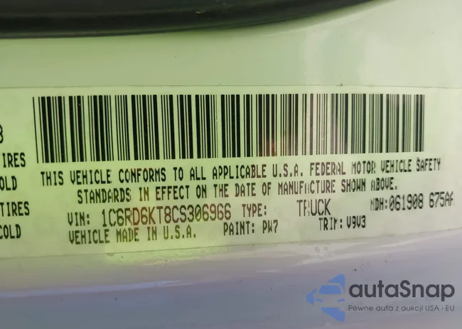 1C6RD6KT8CS306966: 43461453