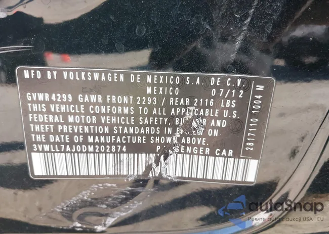 3VWLL7AJ0DM202874: 43462644