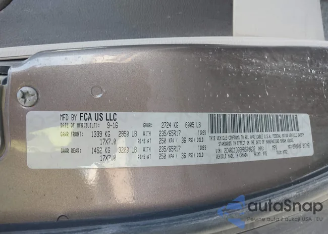 2C4RC1DG6HR570632: 43462724