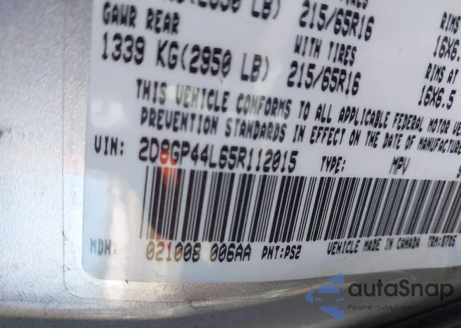 2D8GP44L65R112015: 43462785