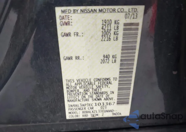 1N4AL3AP3EC103367: 43462828