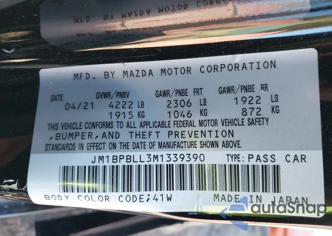 JM1BPBLL3M1339390: 43462171