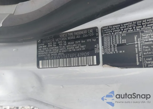 WBABW53474PL41909: 43463801