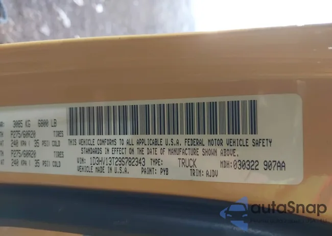 1D3HV13T29S782343: 43463809