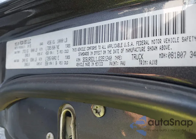 3C6UR5DL1JG351240: 43463864