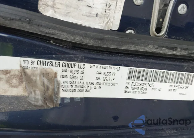 2C3CDXBG8EH174975: 43463876