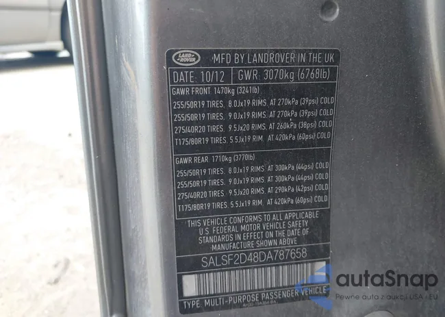 SALSF2D48DA787658: 43464007