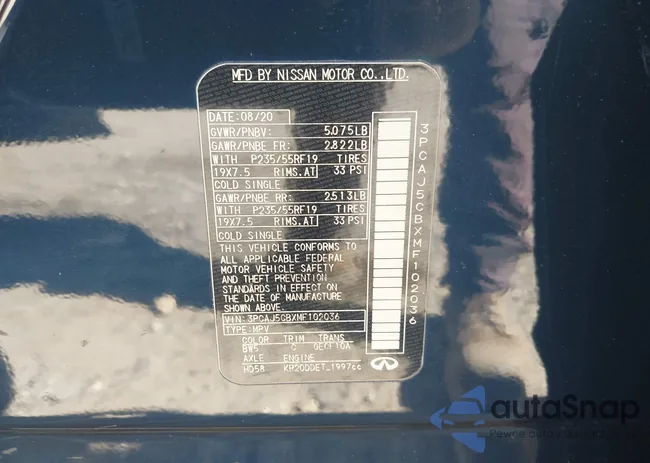 3PCAJ5CBXMF102036: 43464097