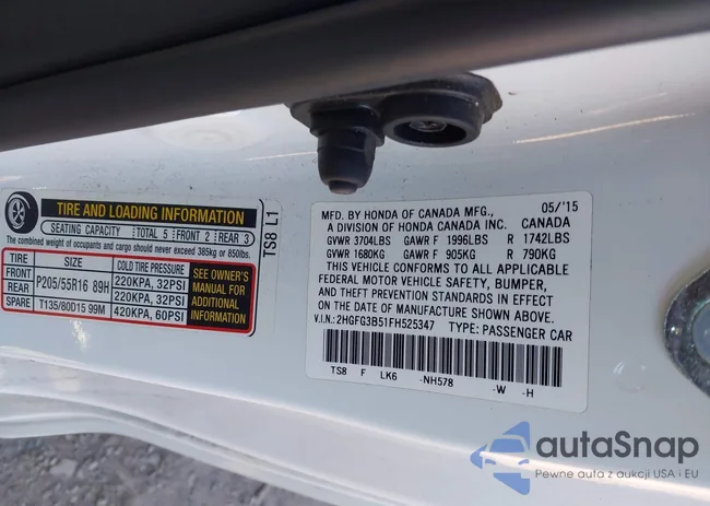 2HGFG3B51FH525347: 43464103