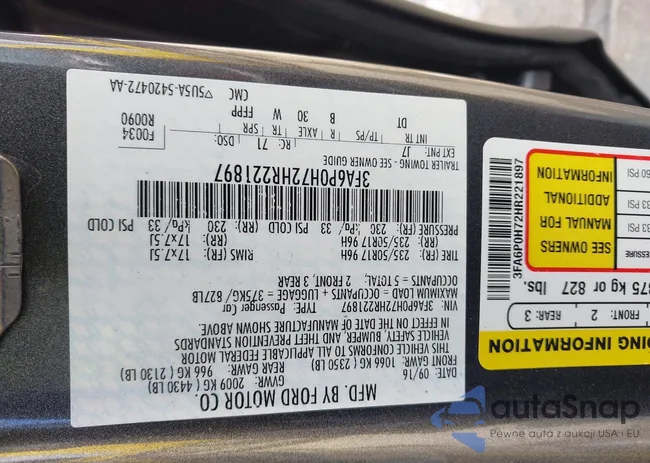 3FA6P0H72HR221897: 43463155