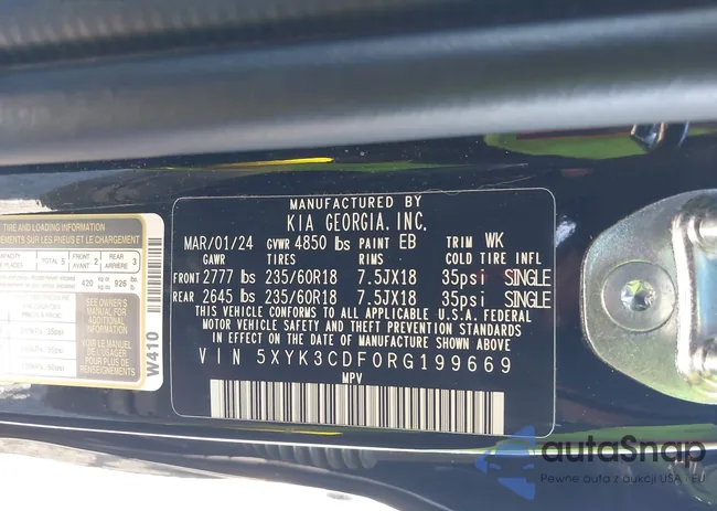 5XYK3CDF0RG199669: 43463169