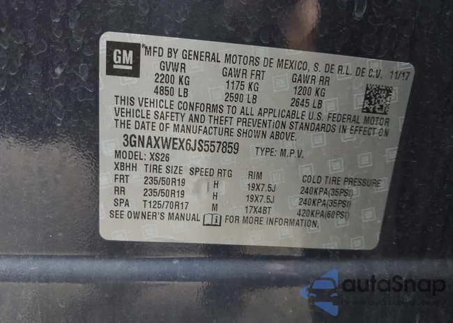 3GNAXWEX6JS557859: 43464550