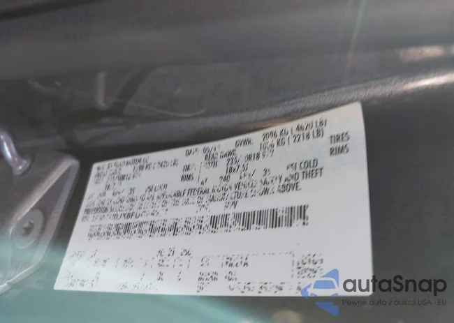 1FMCU0JX8FUC54971: 43464722