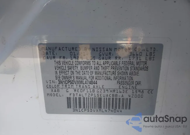 3N1CP5DVXML474044: 43464751