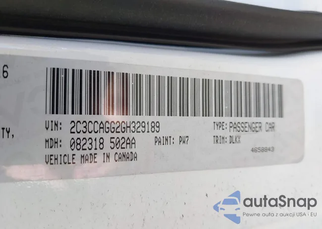 2C3CCAGG2GH329189: 43464980