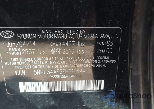 5NPE34AF6FH011894: 43464187