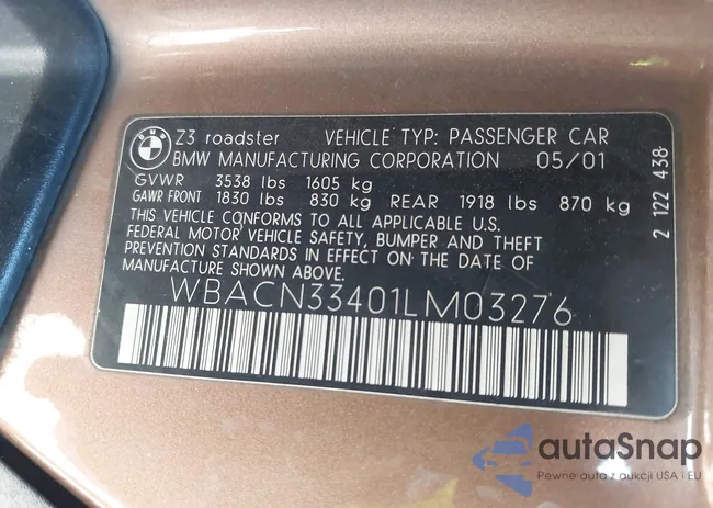 WBACN33401LM03276: 43464213