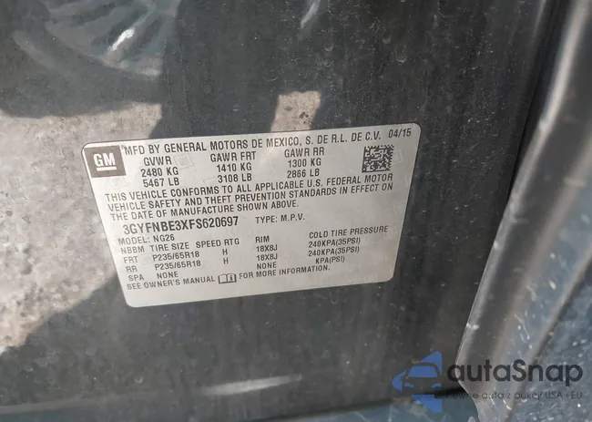 3GYFNBE3XFS620697: 43464386