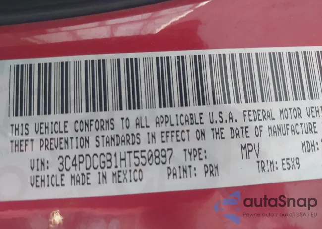 3C4PDCGB1HT550897: 43464435