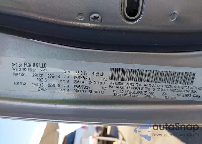 1C4NJPBAXGD698105: 43465529