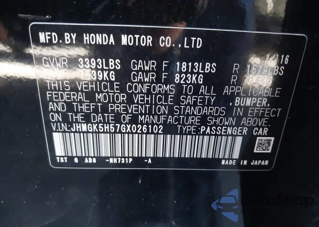 JHMGK5H57GX026102: 43465558