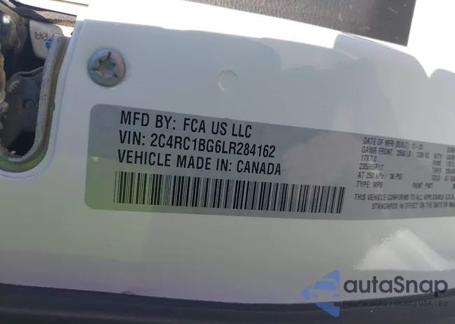 2C4RC1BG6LR284162: 43465625