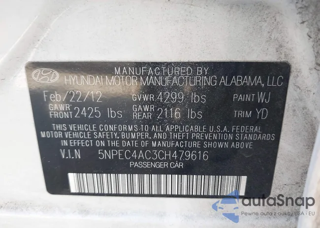 5NPEC4AC3CH479616: 43465645