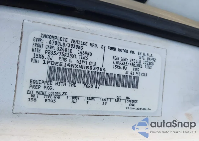 1FDEE14NXNHB03904: 43465668