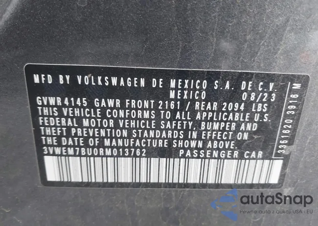 3VWEM7BU0RM013762: 43465706