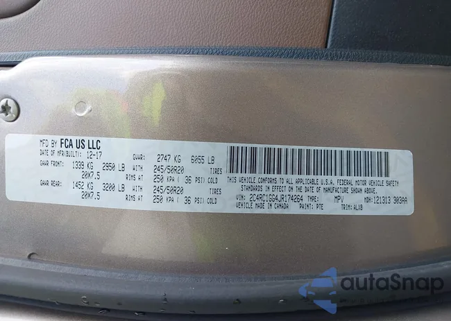 2C4RC1GG4JR174264: 43465708