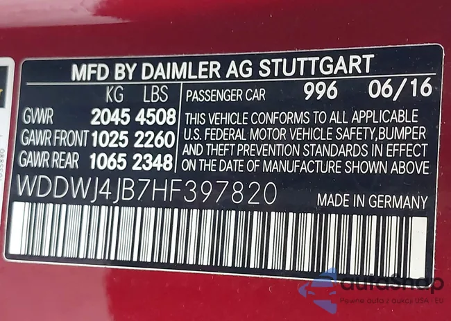 WDDWJ4JB7HF397820: 43465813