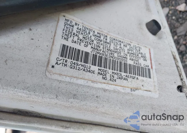 JT2MX83E2N0085555: 43465840