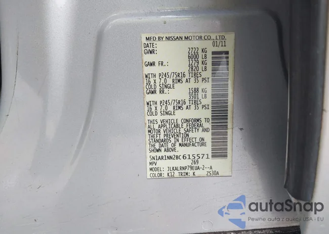 5N1AR1NN2BC615571: 43465124