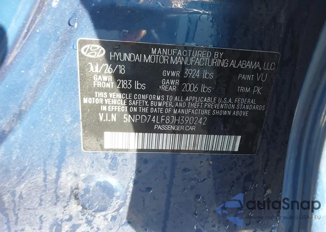 5NPD74LF8JH390242: 43465205