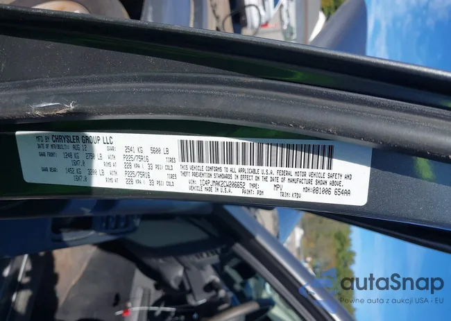 1C4PJMAK2CW206652: 43465428