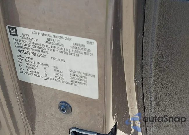 1GKER33788J158389: 43466490