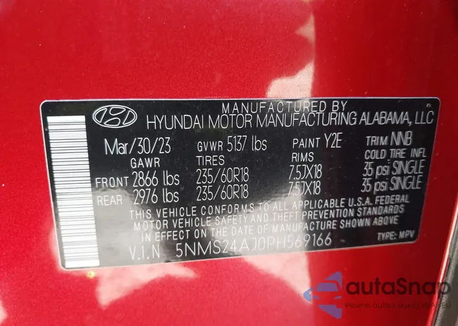 5NMS24AJ0PH569166: 43466677