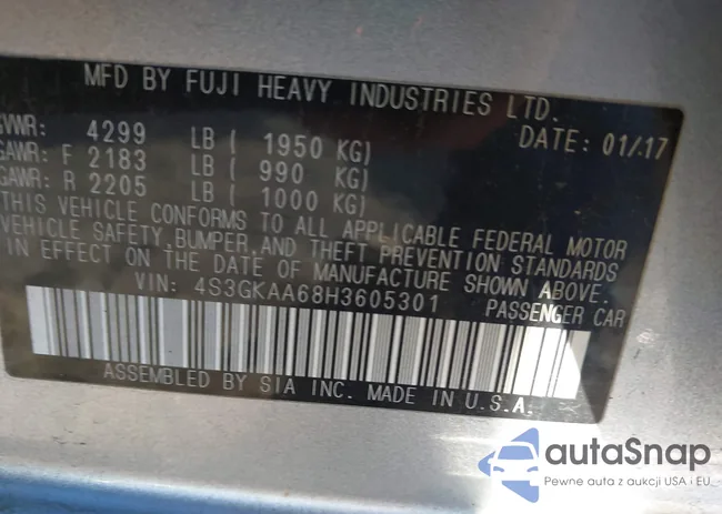 4S3GKAA68H3605301: 43466726