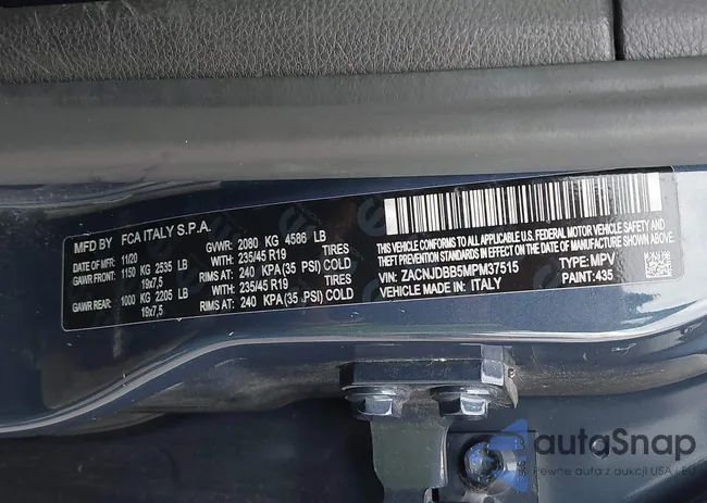 ZACNJDBB5MPM37515: 43466749