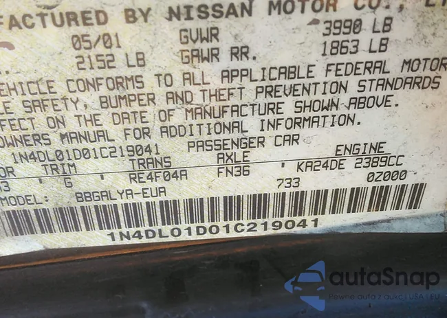 1N4DL01D01C219041: 43466758