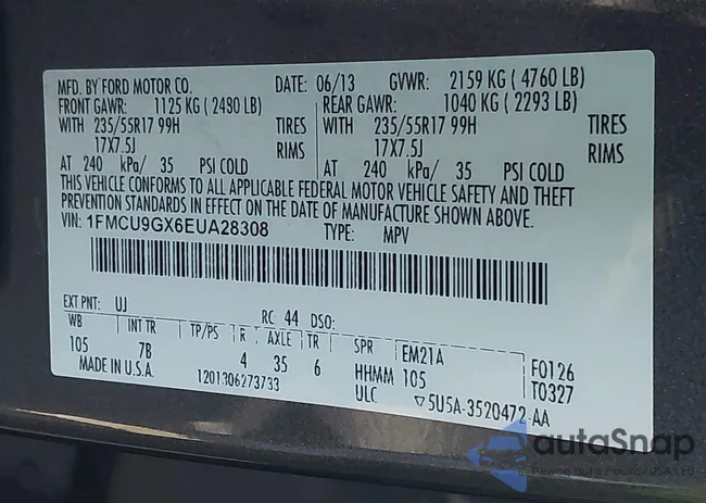 1FMCU9GX6EUA28308: 43466863