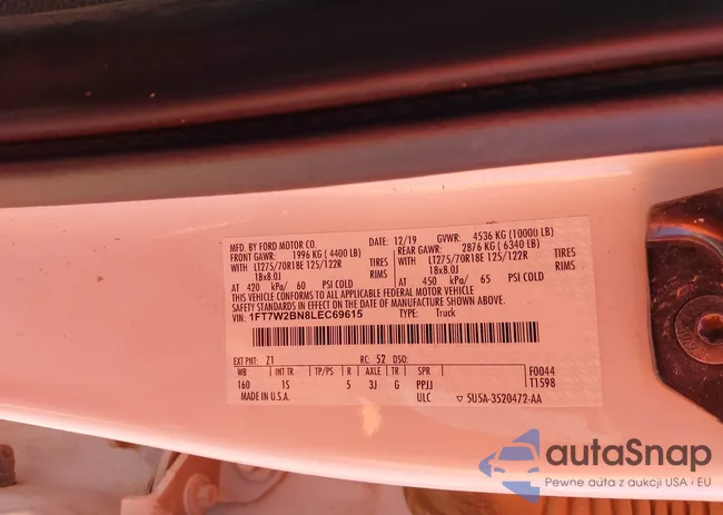 1FT7W2BN8LEC69615: 43467056