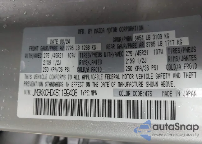 JM3KKCHD4S1199408: 43467464