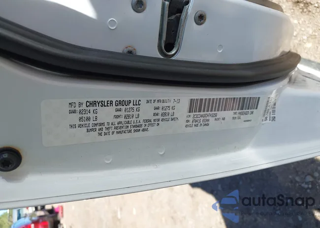 2C3CCAAG6DH743256: 43467504