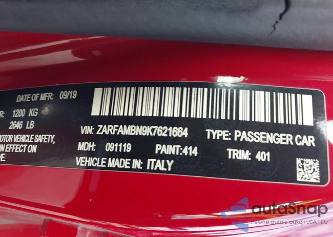 ZARFAMBN9K7621664: 43467526