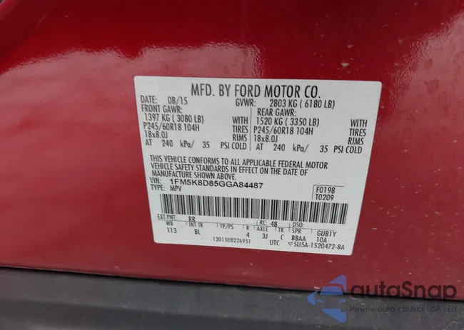 1FM5K8D85GGA84487: 43467751