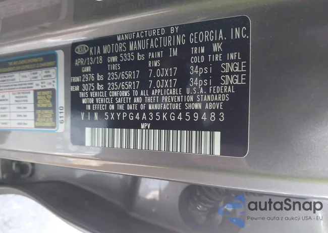 5XYPG4A35KG459483: 43467762