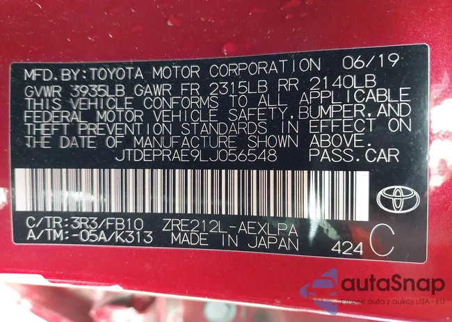 JTDEPRAE9LJ056548: 43467846