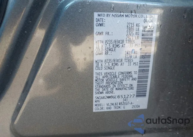 5N1AR2MM9GC651277: 43467940